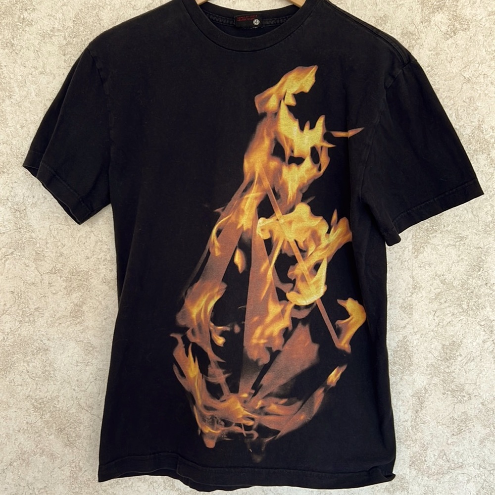 Volcom Black Flame T shirt Size M